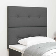 Testiera LED con strisce LED Grigio scuro 90 cm Tessuto 3338398