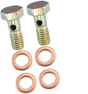 2 pezzi di Adattatore di connessione a remi a banjo con uscita M6x1