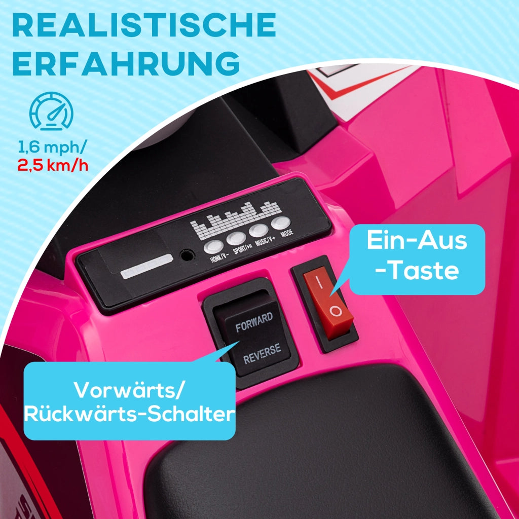 Quadro per Bambini Elettrico ¨C Minimal ¨C Rosa, 2.5 km/h, 18-36 Mesi