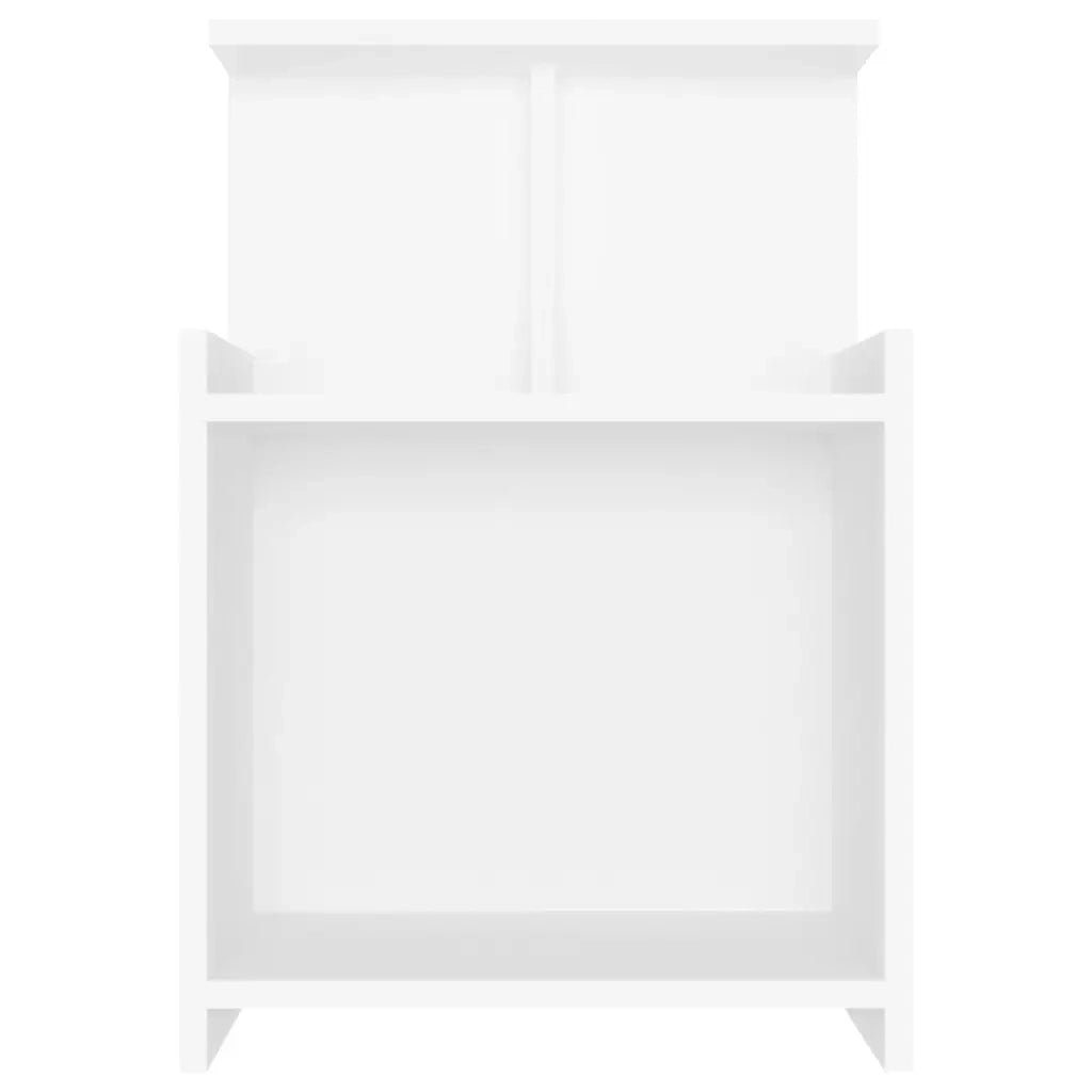 Comodini 2 pz Bianchi 40x35x60 cm in Legno Multistrato 806176