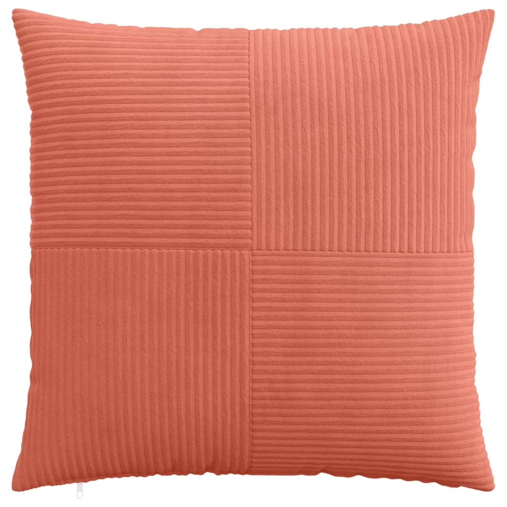 Federa 2 pcs ALMELO Rosso Arancio 55 x 55 cm corduroy 915309