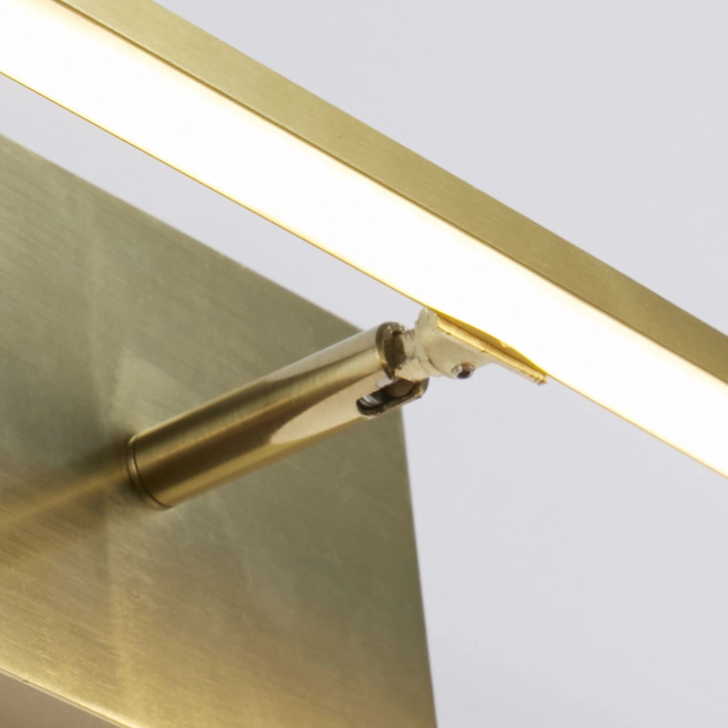 Applique a LED Amalfi IP44, metallo ottone satinato