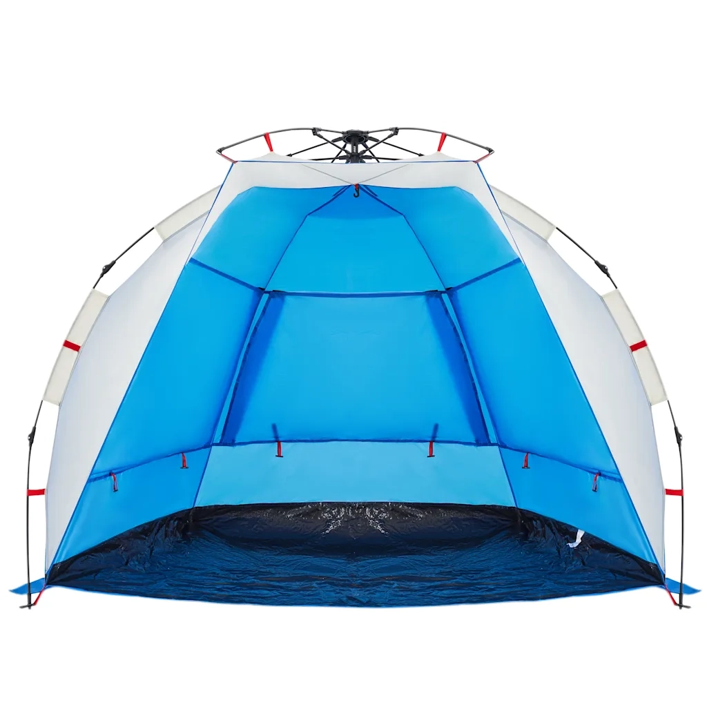 Tenda da Spiaggia 2 Persone-Tenda da campeggio Azzurro Rilascio Rapido Impermeabile 557540
