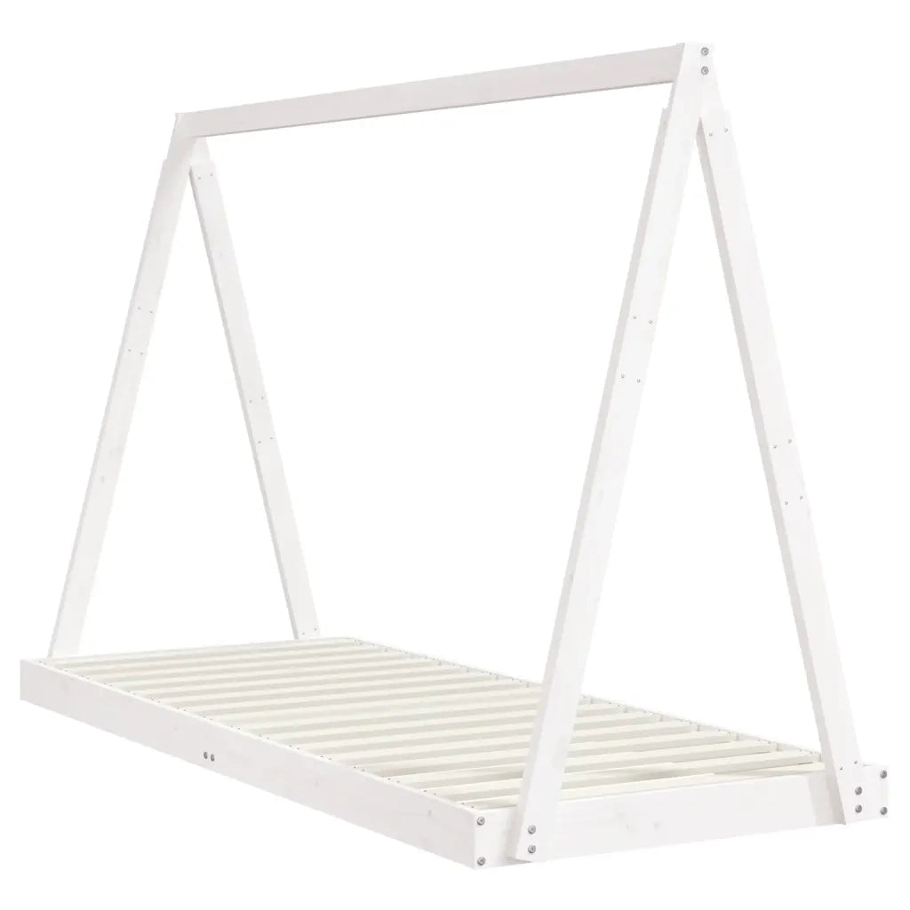 Giroletto per Bambini-Struttura Letto Bambini Bianco 80x200cm in Legno Massello di Pino 377122