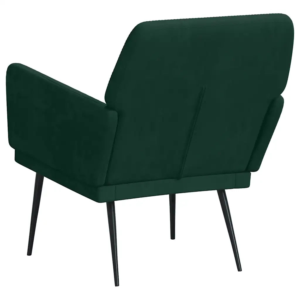 Poltrona Verde Scuro 62x79x79 cm Velluto 351374