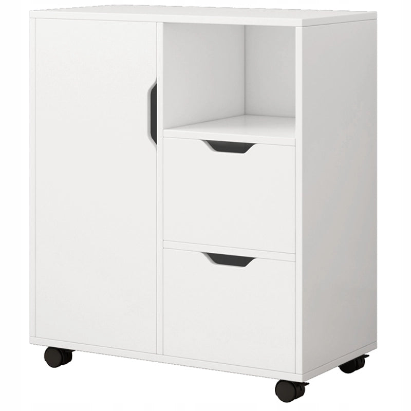 Armadio verticale, supporto per stampante, tavolino, scaffale moderno, 3 ripiani, 60 cm