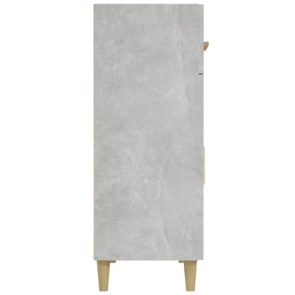 Credenza | Madia | Buffet da pranzo | Armadio da pranzo Grigio Cemento 69,5x34x89 cm in Legno Multistrato