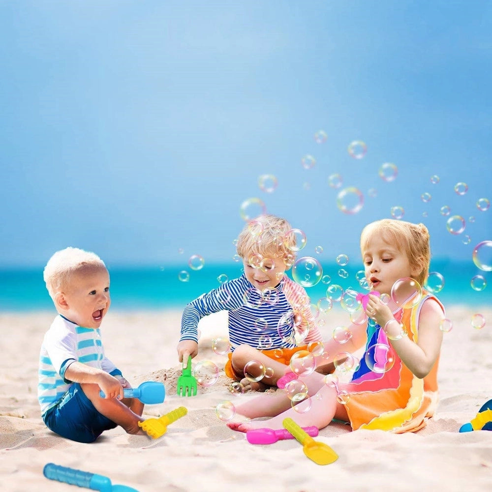 Trade Shop - Set 4pz Bacchette Per Bolle Di Sapone Con Testa Attrezzo Spiaggia Gioco Bambini 3+ 6560330 -