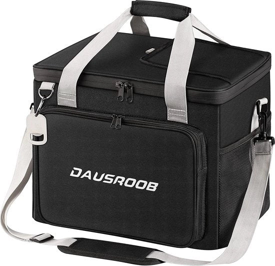 Tas da campeggio da 32L con capacità per 6 persone, ripiegabile, grande contenitore per picnic, termico, impermeabile, leggero e isolato per attività all'aperto, campeggio, shopping, grigliata e attività familiari.
