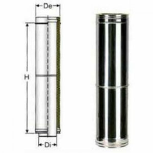 Inox doppia parete elemento tele scopico d.300 b08xb8d5