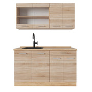 Vicco Cucina monoblocco Rovere Sonoma/Goldkraft 140 cm , PL Rovere
