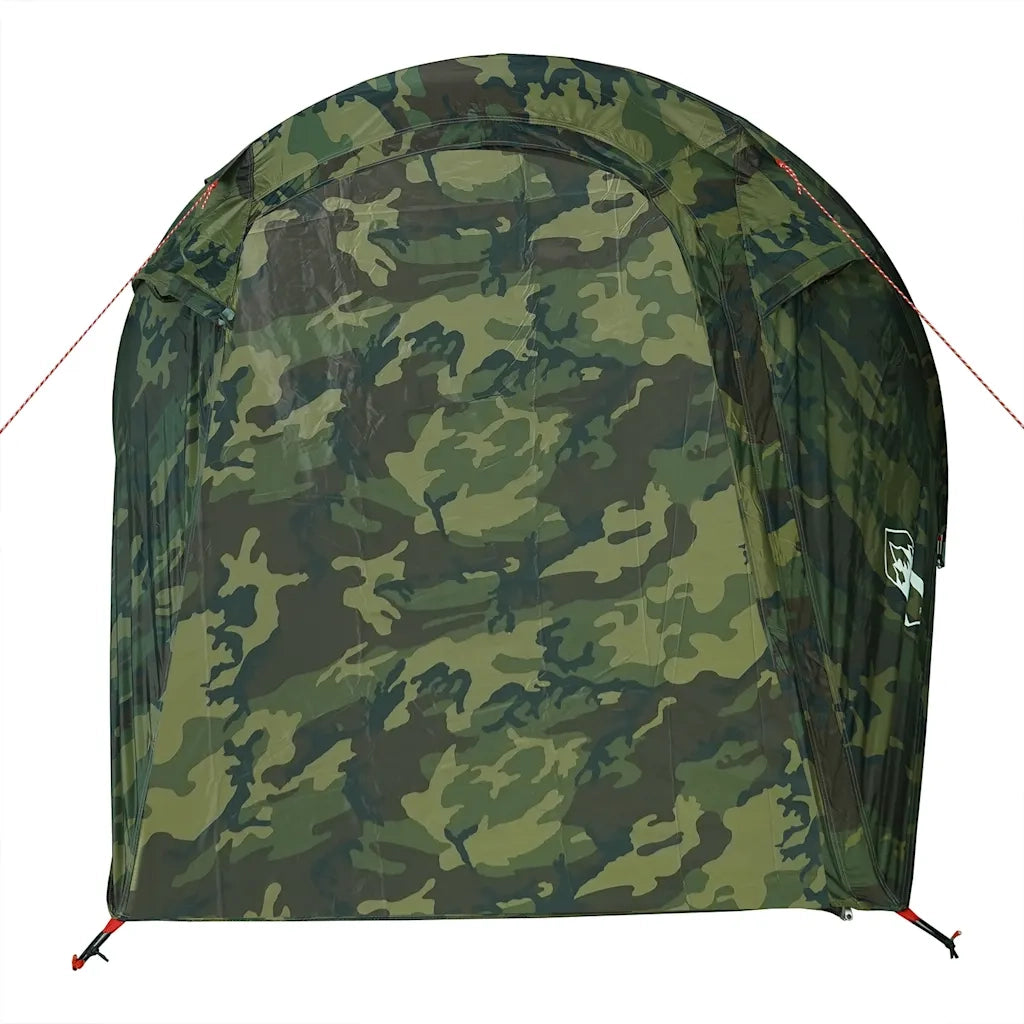 Tenda da Campeggio a Tunnel per 2 Persone-Tenda per Escursionismo Mimetico Impermeabile