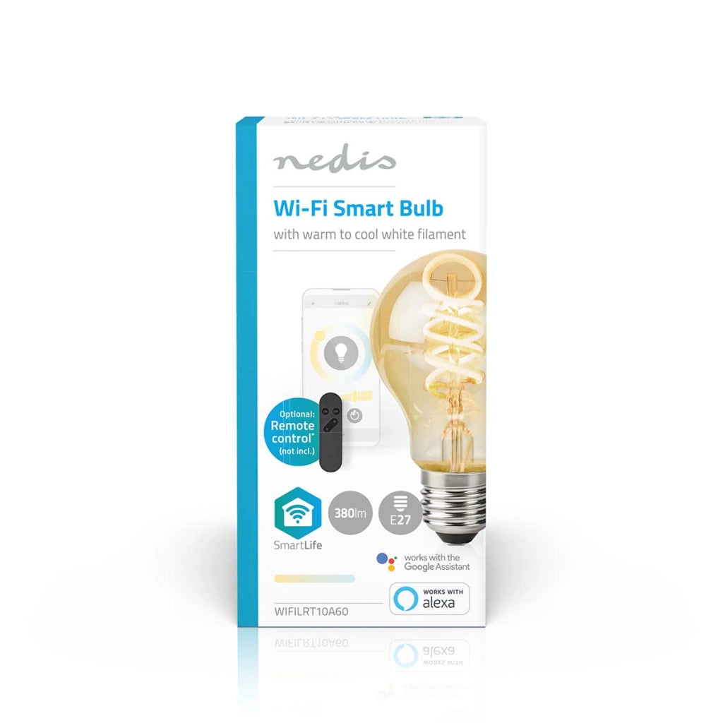 Lampadina SmartLife Wi-Fi connessa LED 5W 360lm E27 Bianco Nedis