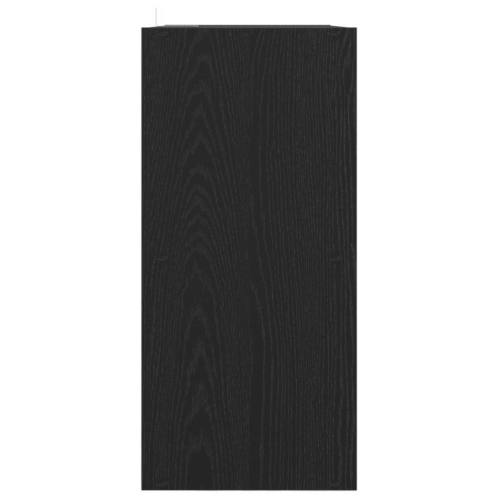 Libreria Nera Rovere 68,5x32x68,5 cm Legno Ingegnerizzato