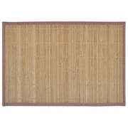 6 Tovagliette di Bamboo 30 x 45 cm Marrone CFW6687692