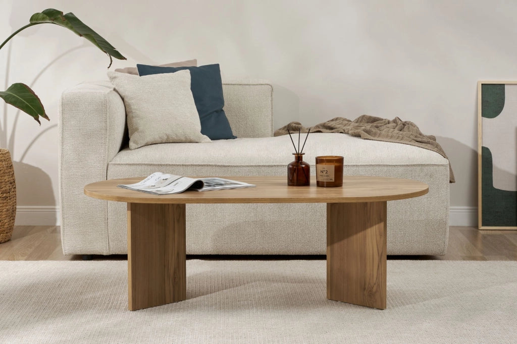 Tavolino da caffè in legno "Sabbia" - 60 x 119 x 40 cm - Rovere