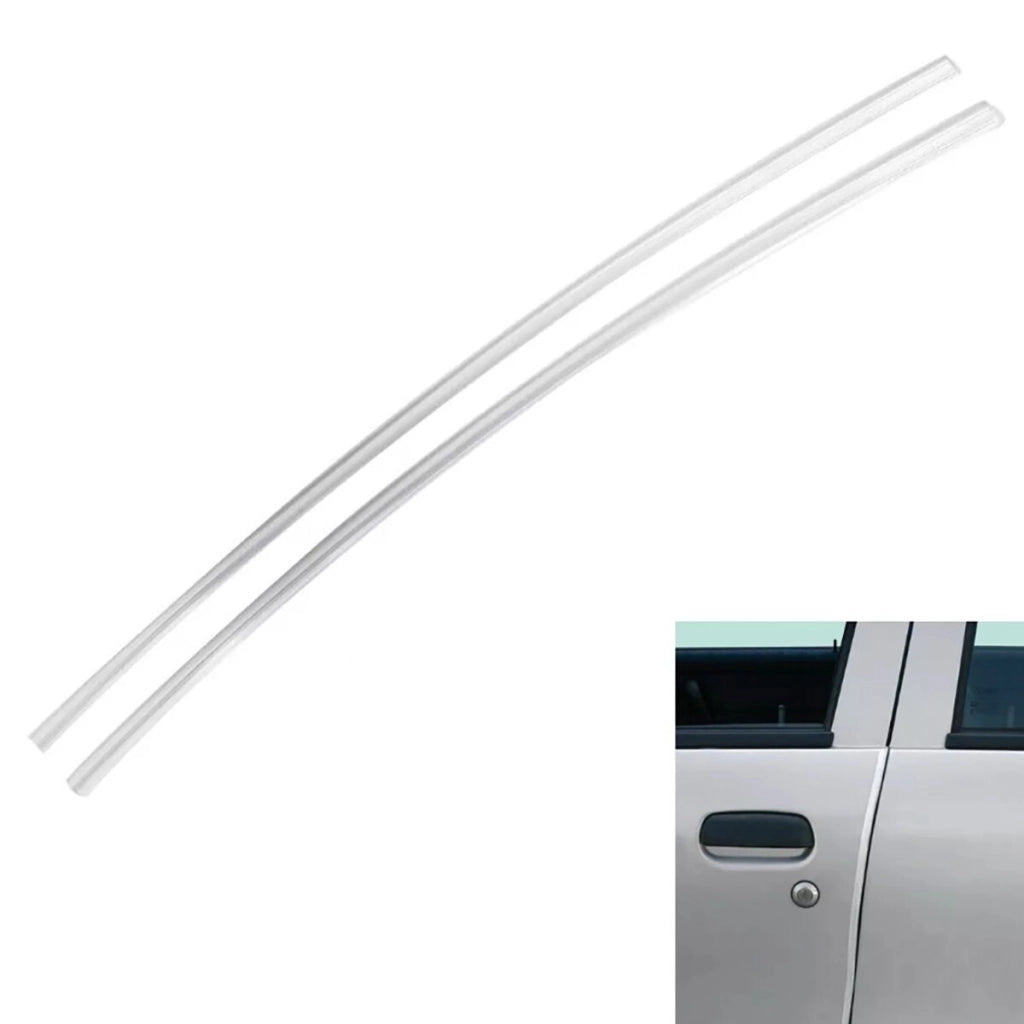 SET 2 SALVAPORTA AUTO TRASPARENTI AD INCASTRO PVC 65CM PROTEZIONE PORTIERA 03043