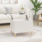 Tavolino da Salotto Bianco 60x44,5x45 cm in Legno Multistrato cod mxl 19667