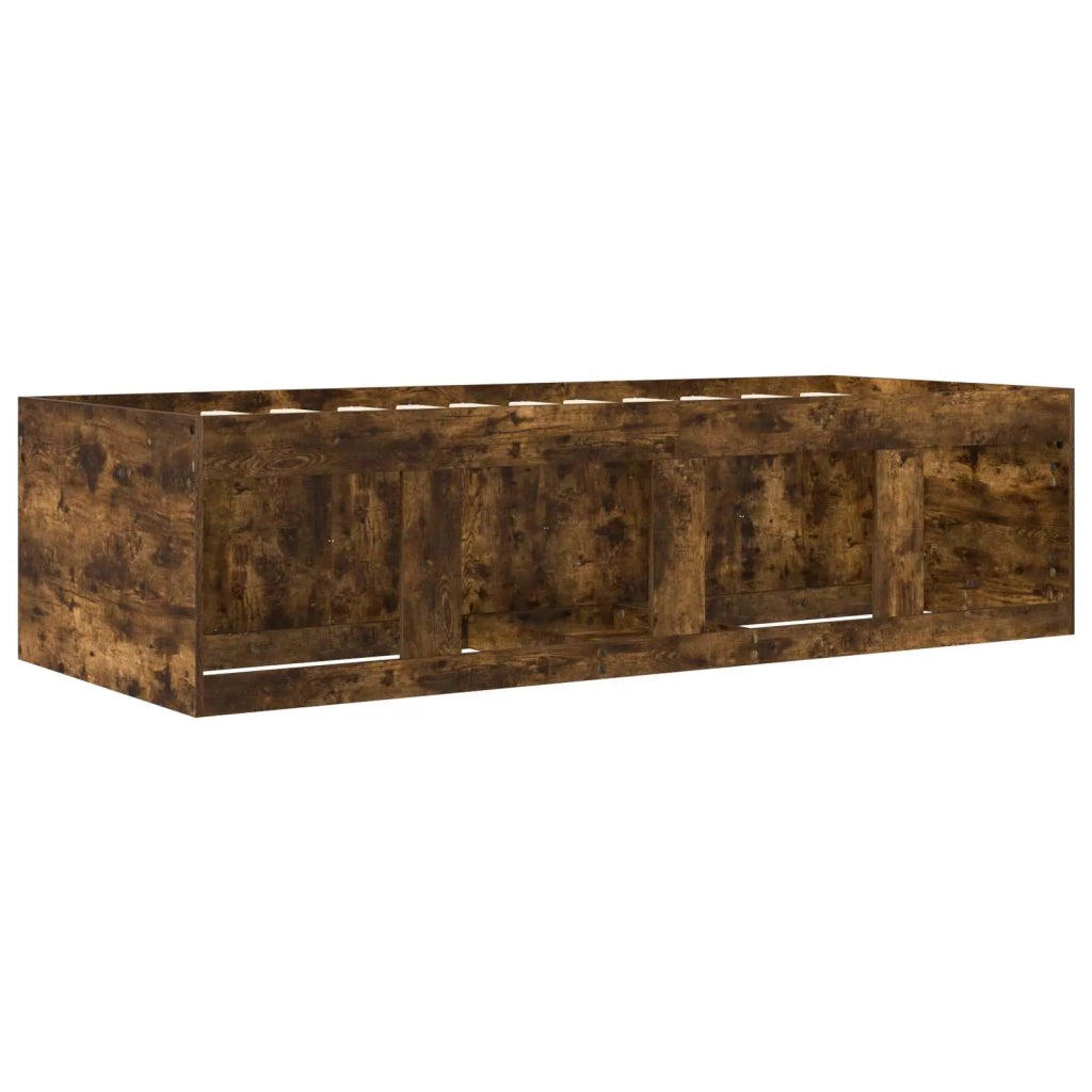 Telaio del letto con storage con porta Rovere Fumo 80 x 200 cm 3429495