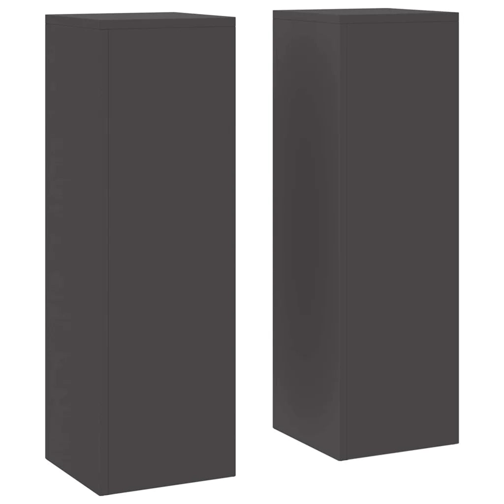 Supporto per piante 2 pcs Nero 24 x 24 x 75 cm Acciaio 865820