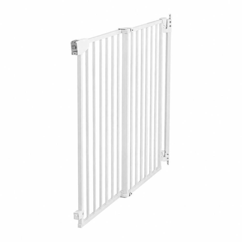 Cancelletto Sicurezza Bambini 720-1085mm Altezza 920mm Bianco Senza Barra Inferiore Kit Montaggio Neonati