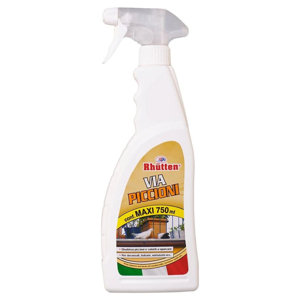 Rhutten Disabituante per Piccioni Spray 750 ml per Esterni