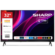 SHARP 32HE2245E - 32"" SMART TV LED HD - TIVO OS - FRAMELESS - COMP. TV SAT - AUDIO DOLBY DIGITAL+ / DTS HD - CHROMECAST - BLACK - IT