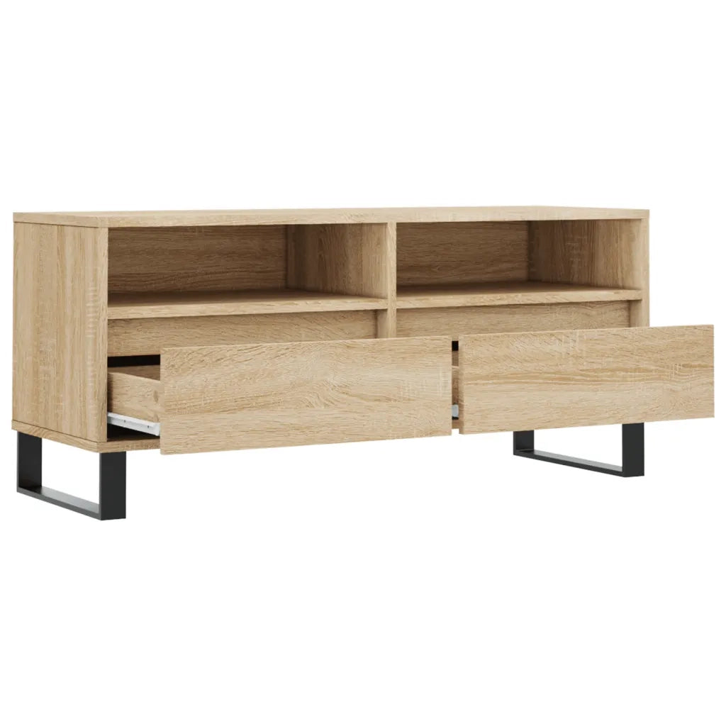 Mobile TV | Armadietto TV | Mobile Porta TV Rovere Sonoma 100x34,5x44,5 cm in Legno Multistrato