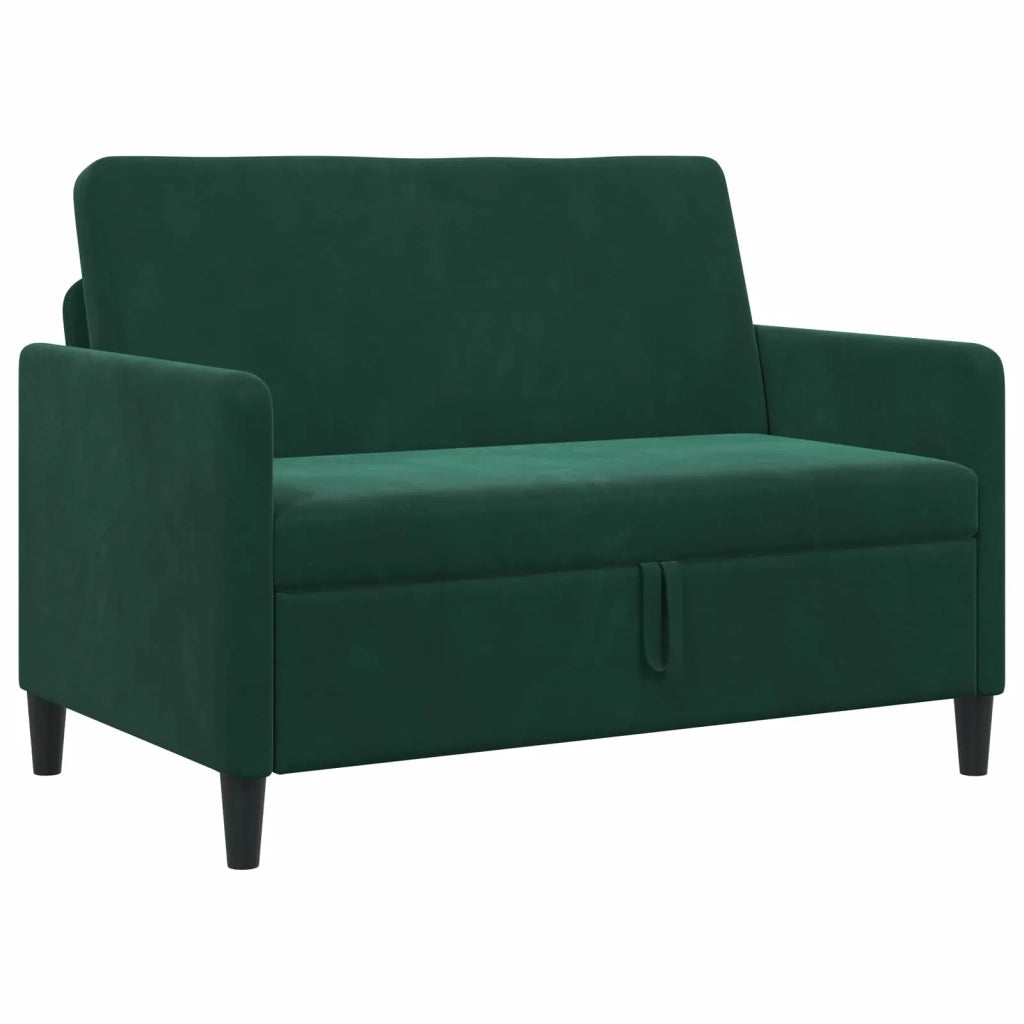 Divano con Storage Verde Scuro 122 x 78 x 87 cm Poliestere 42036907