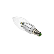 Trade Shop - Lampada Lampadina Led Oliva Smd Vetro Trasparente 3w E14 Bianco Caldo O Freddo - -bianco Freddo      -