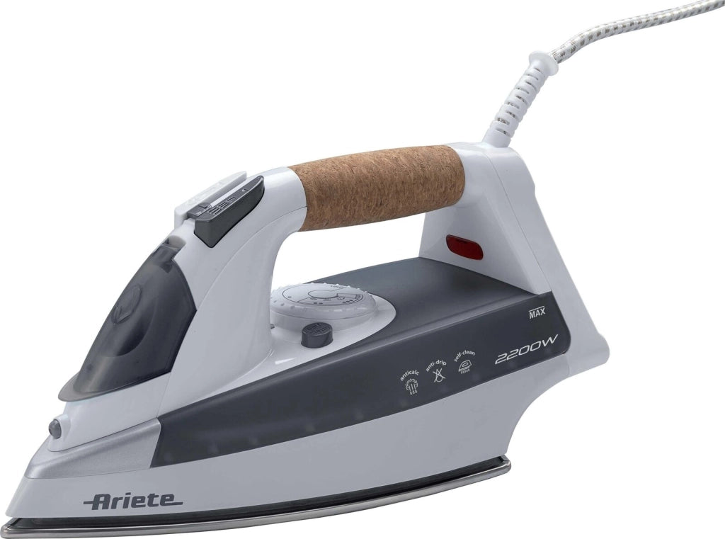 Ariete 6232 Ferro da stiro a secco e a vapore Acciaio inossidabile Grigio 2200 W