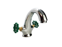 Rubinetto bagno Lavabo Maniglie Verdi Industrial, Stile Industrial