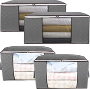 Borsa di Stoccaggio – Abbigliamento Borsa di Stoccaggio – Inverno Estate Abbigliamento da Conservare – Borsa di Stoccaggio – Con Cerniera a Ritorno – Sostenibile