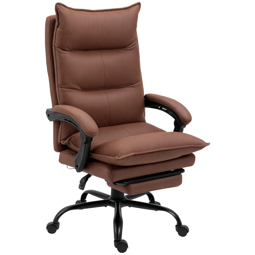 Sedia da ufficio con massaggio e riscaldamento ¨C Minimal ¨C marrone, 120 kg