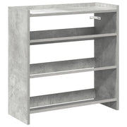 Scarpiera | Mobile per scarpe Grigio Cemento 60x25x62 cm in Legno Multistrato