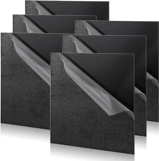 Pannelli Acrilici 6 pezzi - Neri Pannelli Acrilici 150 x 150 x 2 mm - Tavole di Plastica Laser Tagliabili - Pellicola Protettiva - Resistente all'Umidità - Taglio Professionale - Vetro Acrilico