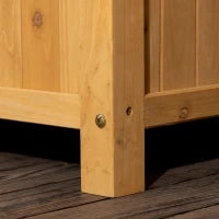 Fioriera da Esterno in Legno d'Abete con Design Verticale Rialzato, 90x45x180 cm, Giallo