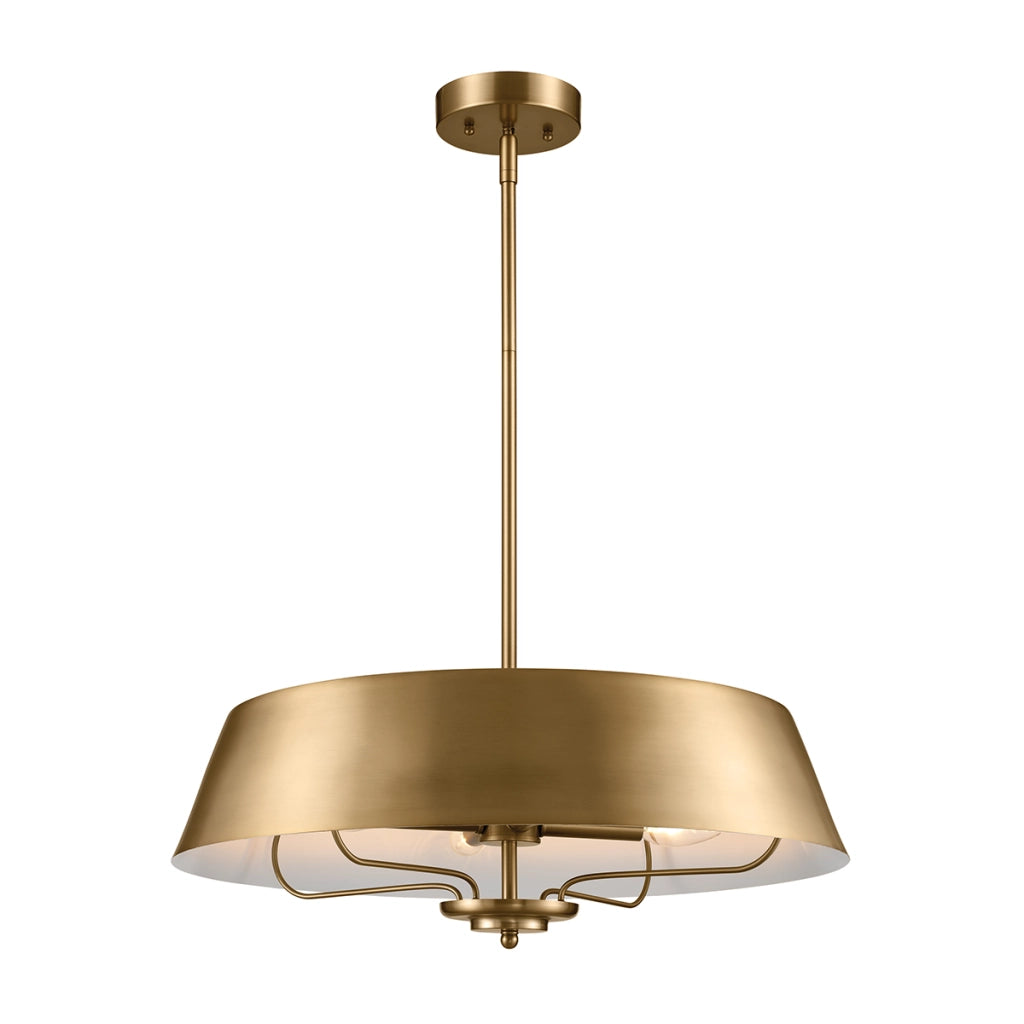 Lampada a sospensione Luella Kichler ottone Ø56 4xE14