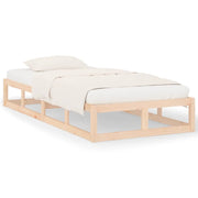 Letto singolo | Letto per adulti | Giroletto 90x200 cm in Legno Massello