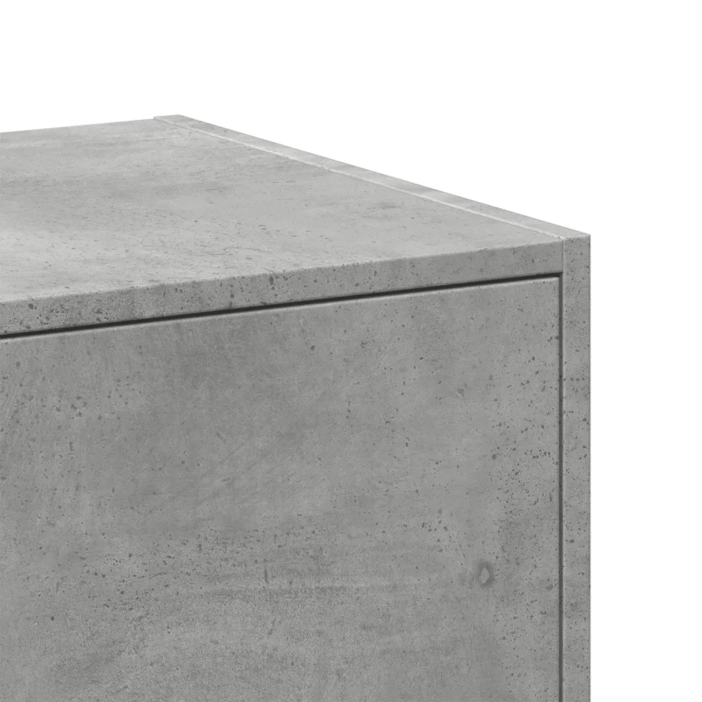 Armadietto da Farmacia Grigio Cemento 30x41x77,5 cm Truciolato