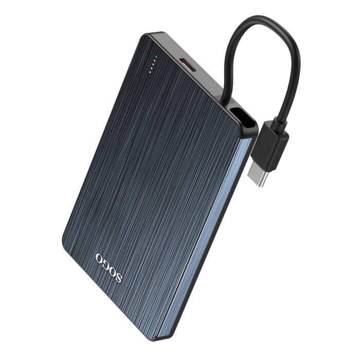 Batteria portatile magnetica 5000mAh, ricarica rapida USB-C 19.25W, batteria polimeri di litio, compatibile smartphone e tablet - SOGO