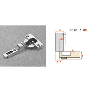 SALICE CERNIERA AUTOMATICA CNA7G99 COLLO  9- 25,0 pz