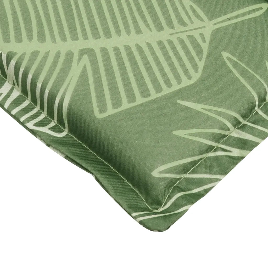 Cuscino per sedie | Cuscino per Lettino con Motivo a Foglie in Tessuto Oxford