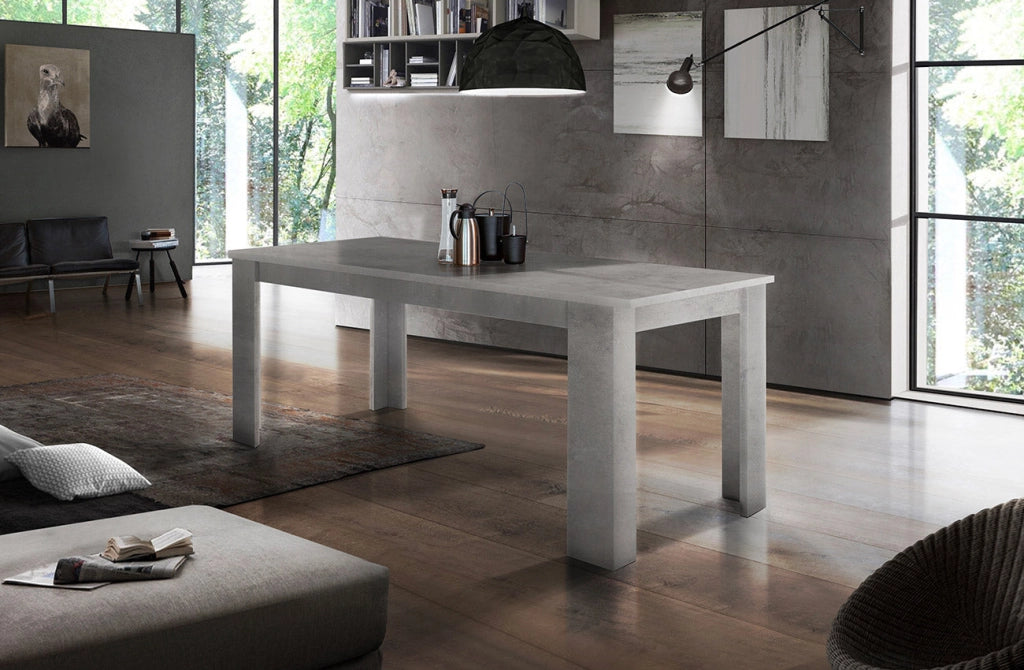 Tavolo Allungabile 160/210x90x75 cm Jesi Cemento Bronx