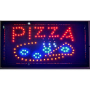 Trade Shop - Insegna Luminosa A Led Con Scritta Pizza Per Pizzeria Ristorante Bar Vetrina -
