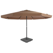 Ombrellone con base portatile diametro 5 m color tortora 02_0008058