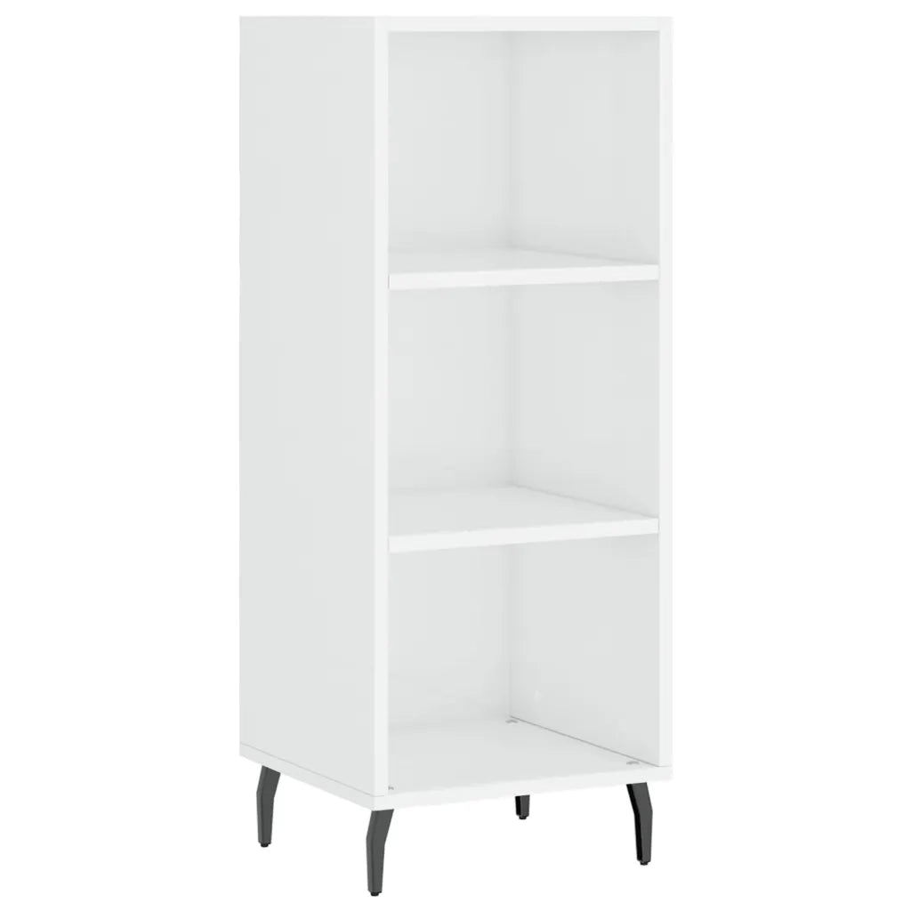 Credenza-Buffet-Armadio da cucina Bianco Lucido 34,5x32,5x90 cm in Legno Multistrato 769695