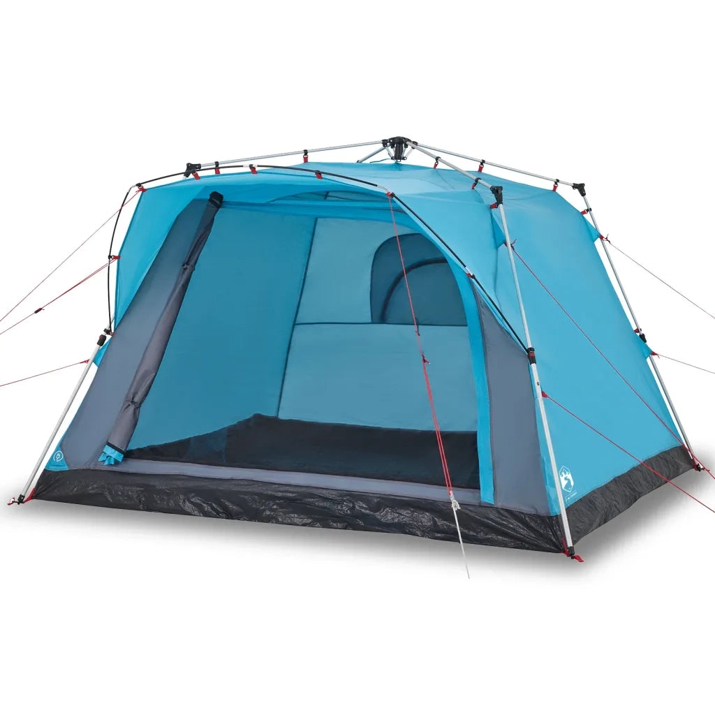 Tenda da Campeggio Cabina 4 Persone Blu a Rilascio Rapido 4004220
