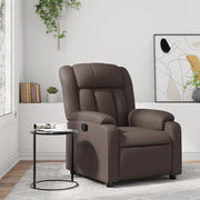 Divano Sedia-Poltrona Reclinabile Marrone in Similpelle 396075