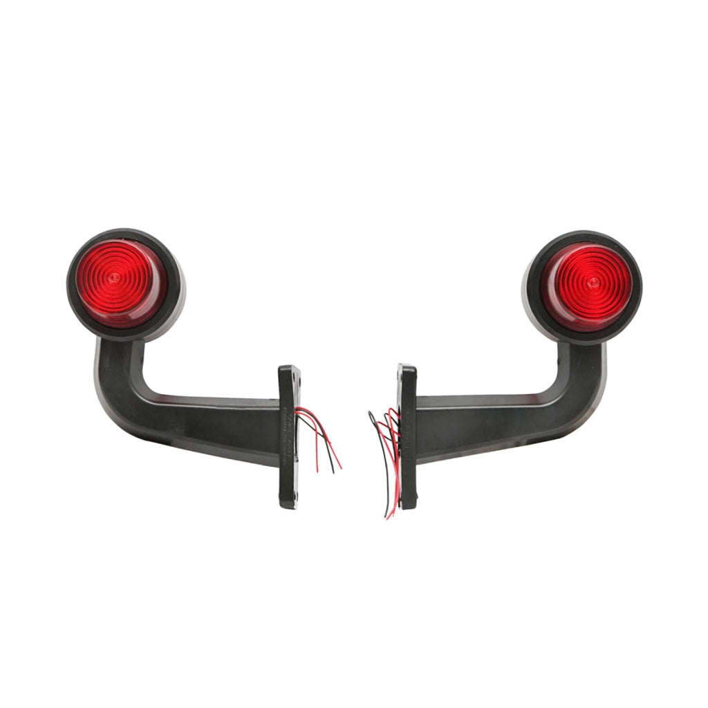 Set di lampade laterali con LED, 12-24V, rosso-giallo, Breckner Germany, modello FR0147R/Y